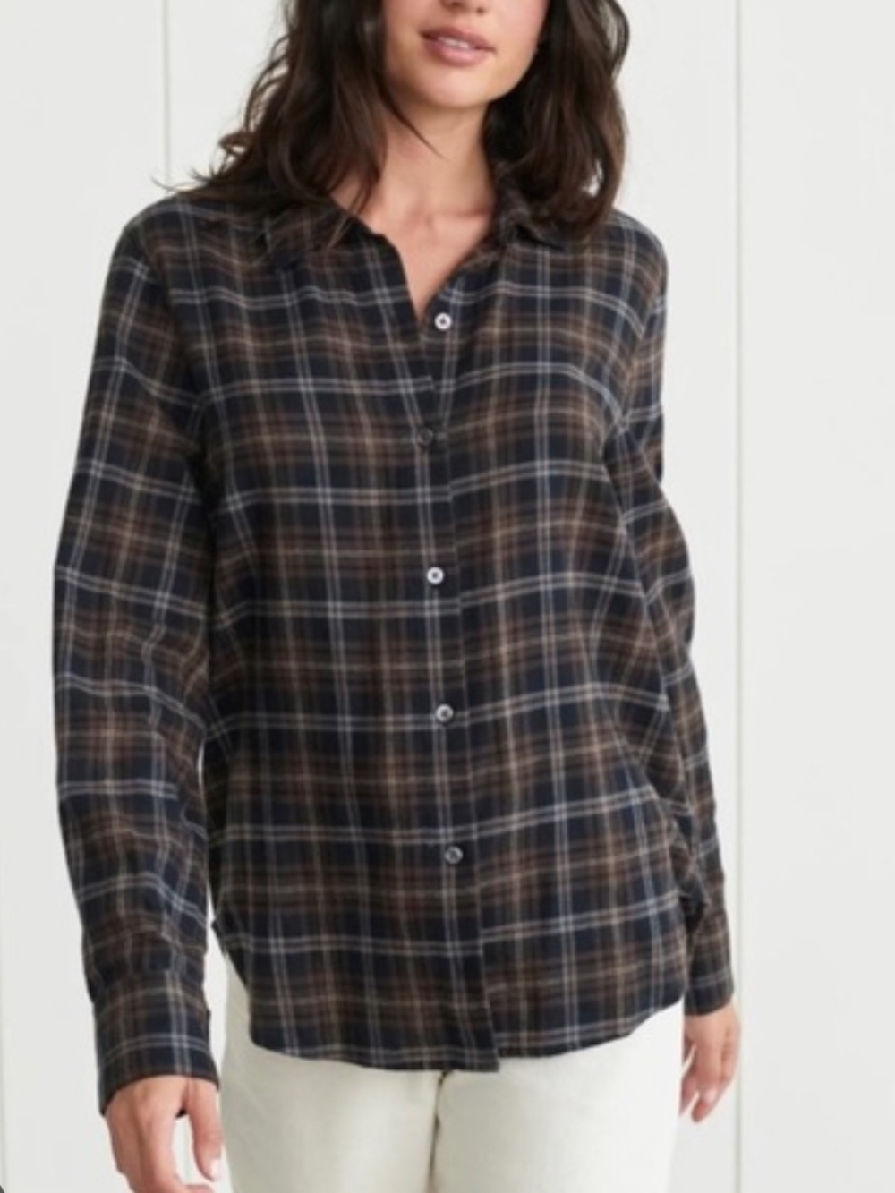 Jenni Kayne flannel shirt plaid sz XL